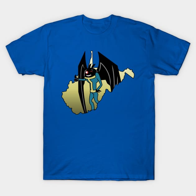 Radiation Suit Mothman WV T-Shirt by TheKLSGhostbusters